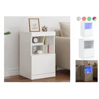 VidaXL Sideboard mit LED-Leuchten Weiß 41x37x67 cm