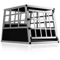 Cadoca® Hundetransportbox M Alu 70x54x51cm