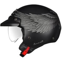 NEXX Y.10 Eagle Rider Jethelm - Matt Schwarz/Grau /