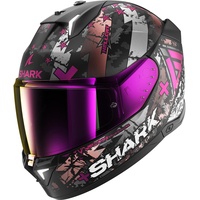 Shark Skwal i3 Hellcat Integralhelm - Matt Schwarz/Silber/Lila /