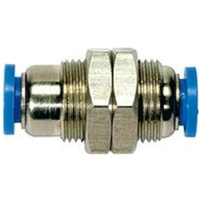 Riegler Gerade Schott-Steckverbindung »Blaue Serie«, M16x1,0, Schl.- Ø8