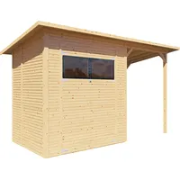 BERTILO Gartenhaus Pent Modern 2 Plus inkl. Anbaudach -