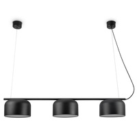 Paco Home Pendelleuchte »BOWL«, 3 E27 ohne Leuchtmittel, schwarz