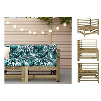 VidaXL Garten-Ecksofa Loungesofa braun