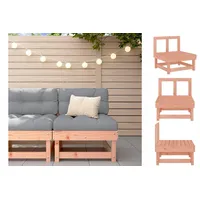 VidaXL Garten-Mittelsofa Loungesofa braun