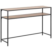 Ac-design Konsolentisch Seaford, Schwarz, Wildeiche, Holzwerkstoff, rechteckig, eckig, 35x79x120
