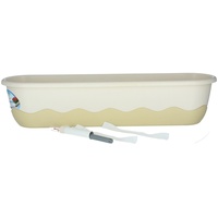 Plastia Blumenkasten Mareta 80cm elfenbein Wasserspeicher