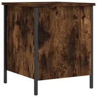 VidaXL Sitzbank mit Stauraum Räuchereiche 40x42,5x50 cm Holzwerkstoff
