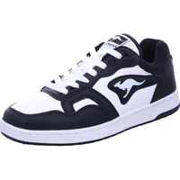 KangaROOS Unisex K-Slam Point Sneaker, Jet Black/White, 40 EU