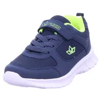 LICO Jungen Unisex Kinder Blaine VS Sneaker, Marine/Lemon, 29
