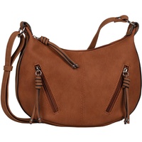 Tom Tailor Caia Damen Umhängetasche mit Reißverschluss-Details, braun,