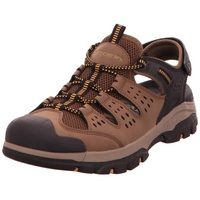 SKECHERS Tresmen Menard Sandalen, Braunes schwarzes Synthetik-Mesh, 42