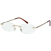 Filtral Randlose Lesebrille/Rahmenlose Unisex Lesehilfe mit Federbügeln für Damen