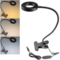 ChiliTec LED Klemmleuchte mit USB-Betrieb 40cm Schwanenhals dimmbar 55lm