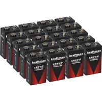 XCell 20x Kraftmax Lithium 9V Block Hochleistungs- Batterien für