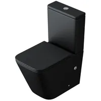 Doporro Stand-WC mit Spülkasten komplett S112T schwarz matt inkl.