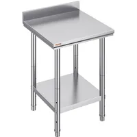 Vevor Edelstahl Arbeitstisch 60 cm x 60 cm Essenszubereitung