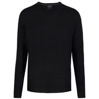 Olymp V-Ausschnitt-Pullover »OLYMP Strick Casual«, klassischer Strickpullover OLYMP schwarz