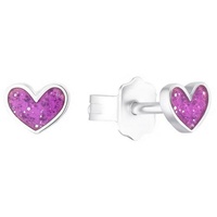 Prinzessin Lillifee Paar Ohrstecker »Purple Heart, 2036441«, bunt