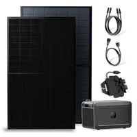 Solakon Balkonkraftwerk 1000W 800W Solaranlage mit Speicher Steckerfertig Komplettset