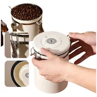 BEZORR Kaffeedose Luftdicht aus Edelstahl, Kaffeedose 1800 ml mit