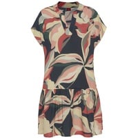 S.Oliver Blusenkleid Damen marine-koralle bedruckt Gr.38