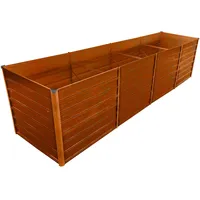 Estexo Hochbeet Pflanzbeet Gemüsebeet Cortenstahl Pflanzkasten Garten 320x80x77 cm