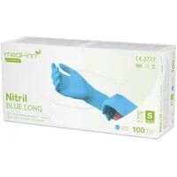 Medi-Inn Nitril Einmalhandschuhe blau long Größe S 1000 St.