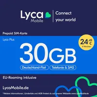 Lyca Mobile Plus Prepaid Smartphone Sim Karte ohne Vertrag