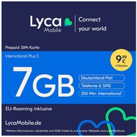 Lyca Mobile International Plus S Prepaid Smartphone Sim Karte