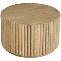 SIT Möbel T-Ribbed Side Table Large Beige Mangoholz 55