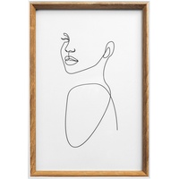 Walther design Silhouette Bilderrahmen, 13x18 cm, natur, NW318H