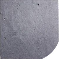  Naturschiefer Bogen 20x20cm anthrazit Schiefer Platte Dach Fassade gerundet
