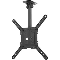 Hama TV-Deckenhalterung schwenkbar, höhenverstellbar 400x400, 165 cm (65"), SW