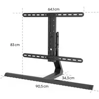 Hama TV-Standfuß 165 cm Schwarz/Metall