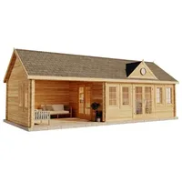 Alpholz Gartenhaus Clockhouse Big Ben Satteldach 950x420cm natur (A1.1.00150.1)