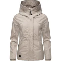 Ragwear Damen Übergangsjacke leichte Wasserdichte Jacke kurz mit Kapuze
