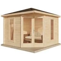 Alpholz Gartenhaus Liwa Compact Spitzdach Unbehandelt 302 cm x