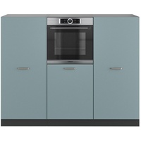 Vicco Küchenzeile R-Line 180 cm Blau-Grau