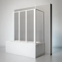Schulte Duschwand mit Seitenwand, 129 x 140 x 75