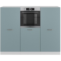 Vicco Küchenzeile R-Line 180 cm Blau-Grau/Weiß