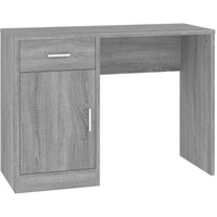 VidaXL Schreibtisch mit Stauraum Grau Sonoma 100x40x73 cm