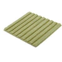 KLEINE WOLKE Badteppich Cord Grün 60 x 60 cm