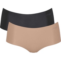 SLOGGI Damen Zero Microfibre 2.0 C2P Short, Brown-Dark Combination,