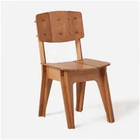 SoBuy Küchenstuhl Schreibtischstuhl mit Rücklehne Sitzhöhe 46cm Braun HFST01-BR