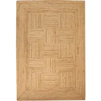 Steffensmeier Flachgewebeteppich, Natur, Naturmaterialien, Rechteckig, 60x110 cm für Fußbodenheizung