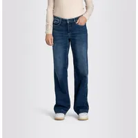 MAC Dream Wide Leg Jeans in Cobalt Authentic Waschung-D34