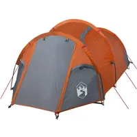 VidaXL Kuppelzelt 3 Personen Grau/Orange