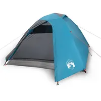 VidaXL Kuppel-Campingzelt 3 Personen Blau Wasserdicht