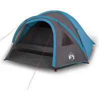 VidaXL Kuppel-Campingzelt 4 Personen Blau Wasserdicht